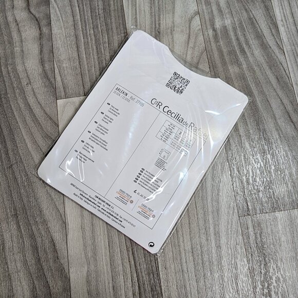 Cecilia de Rafael Arlekin Chess Pattern Tights Pantyhose Size L - Picture 2 of 3